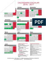 Calendario Escolar 2016-17