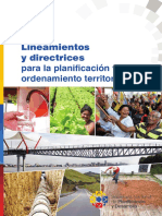 Lineamientos y Directrices Planificación Ordenamiento Territorial