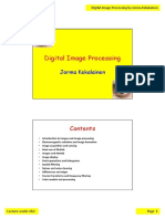 Digital Image Processing - Lecture Weeks 1&2 PDF