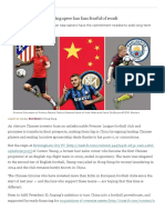 China's $2bn Football Buying Spree Has Fans Fearful of Result PDF