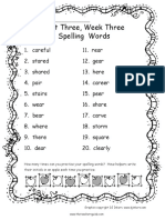 Spellingwords January 9th