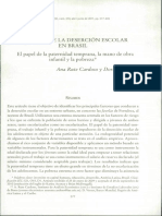 Factores de La Deserción Escolar en Brasil