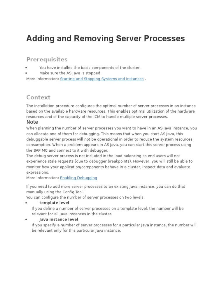 Adding - Removing Java Servers | PDF | Java (Programming Language ...