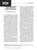 A Discussão Política Sobre o Aborto No Brasil