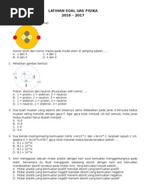 Soal Fisika Uas Kelas 9