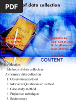 Download Methods of Data Collection by Aditya Kumar SN33612926 doc pdf