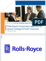 1905 Rolls-Royce Corporation Approach For Actual Costing Us Dod Contracts
