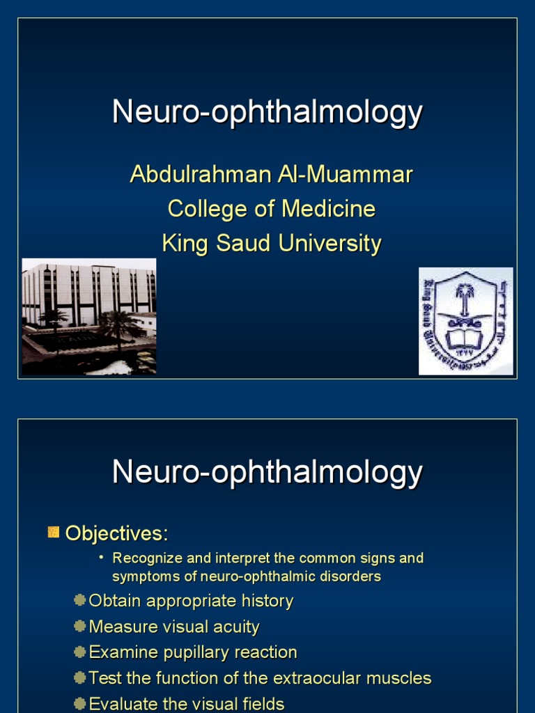 neuro ophthalmology thesis topics
