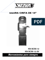 Manual Sierra Cinta KNOVA KN SCM-12