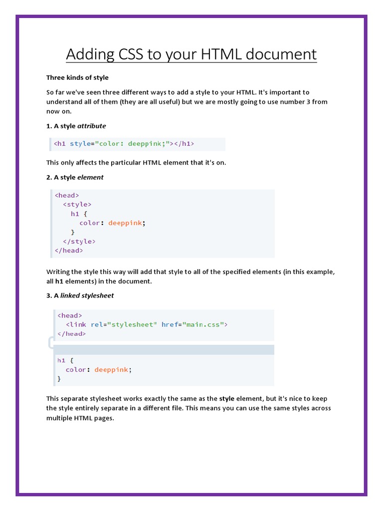 Here is the CSS code to style the links on Sally's landing page:a ...