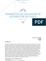 Parametros para La Distribucion de Planta