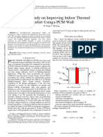 Numerical Study on Improving Indoor Thermal Comfort Using a PCM Wall