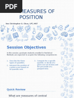 Measures of Position and Variability