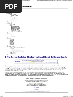 1 Min Forex Scalping Strategy With Adx And Bollinger Bands Foreign - 