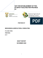 Feasibility Study For Establishment of Fresh Produce Depots in South Africa