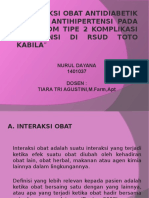 Interaksi Obat Antidiabetik Oral & Antihipertensi Pada Pasien DM Tipe 2 Komplikasi Hipertensi Di Rsud Toto Kabila