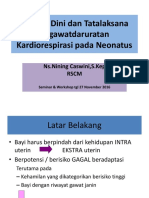 Deteksi Dini Dan Tatalaksana Kegawatan Kardiorespirasi Pada Neonatus Purwokertotgl 27 Nov