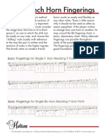 Frenchhorn Fingering PDF