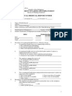 Annual Medical Report Form (DOLE - BWC - HSD - ) H-47-A)