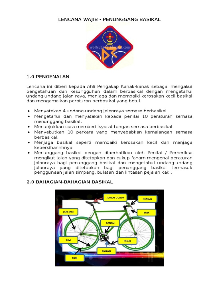 Nota Lencana Penunggang Basikal