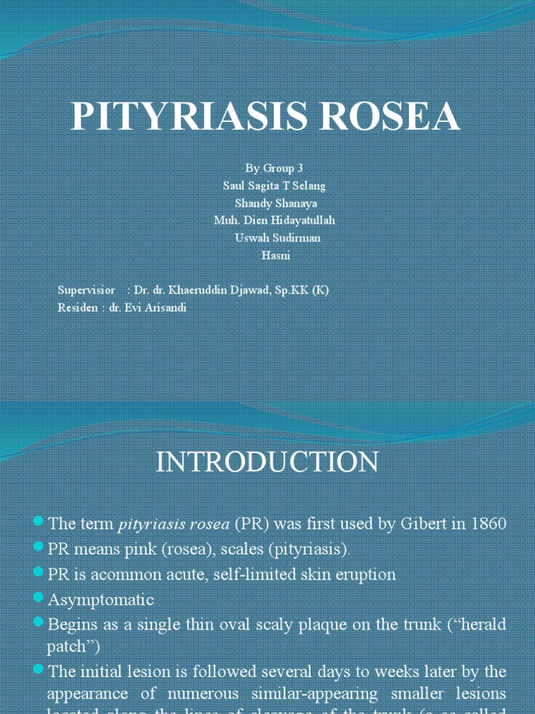 Pityriasis Rosea PDF Cutaneous Conditions Medical Specialties