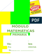 Modulo de Matematicas Aritmética 6to Prim. 2017 Final