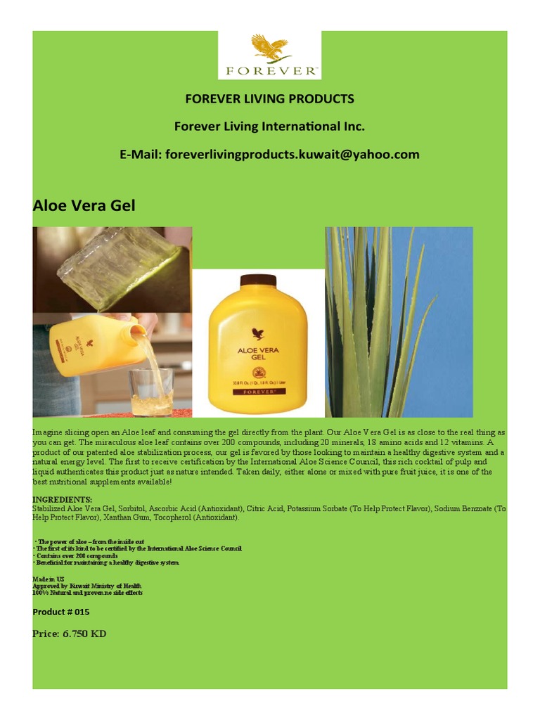 Forever Living Products List Vs 2