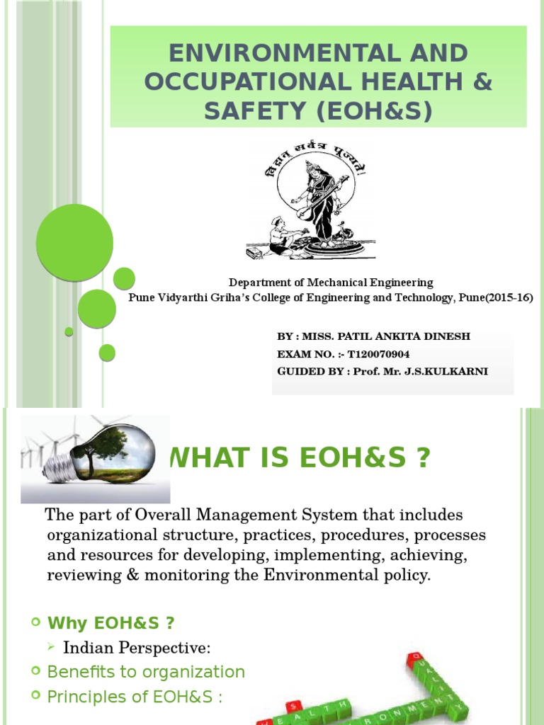 Environmental and Occupational Health Safety | PDF | Risk | Business