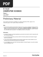 Preliminary Material, A-level Paper 1, 2017 (v1.0)