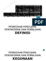 Pentaksiran Dalam Pendidikan