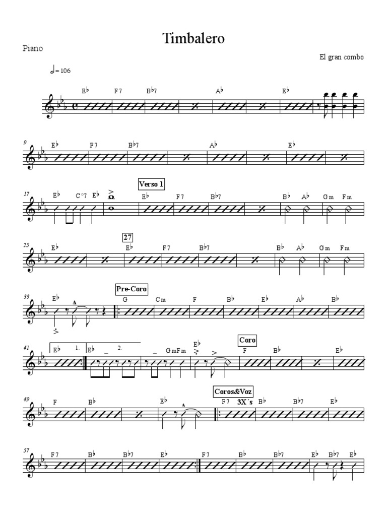 Timbalero B B B B PDF