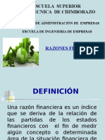 Razones Financieras