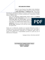 Declaracion Jurada de A-1 DEL PERU