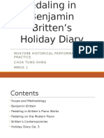 Britten Holiday Diary Pedaling