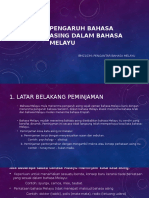 Pengaruh Bahasa Asing Dalam Bahasa Melayu