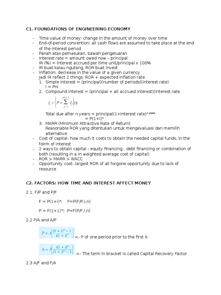 Engineering Economy Fundamentals Explained | PDF