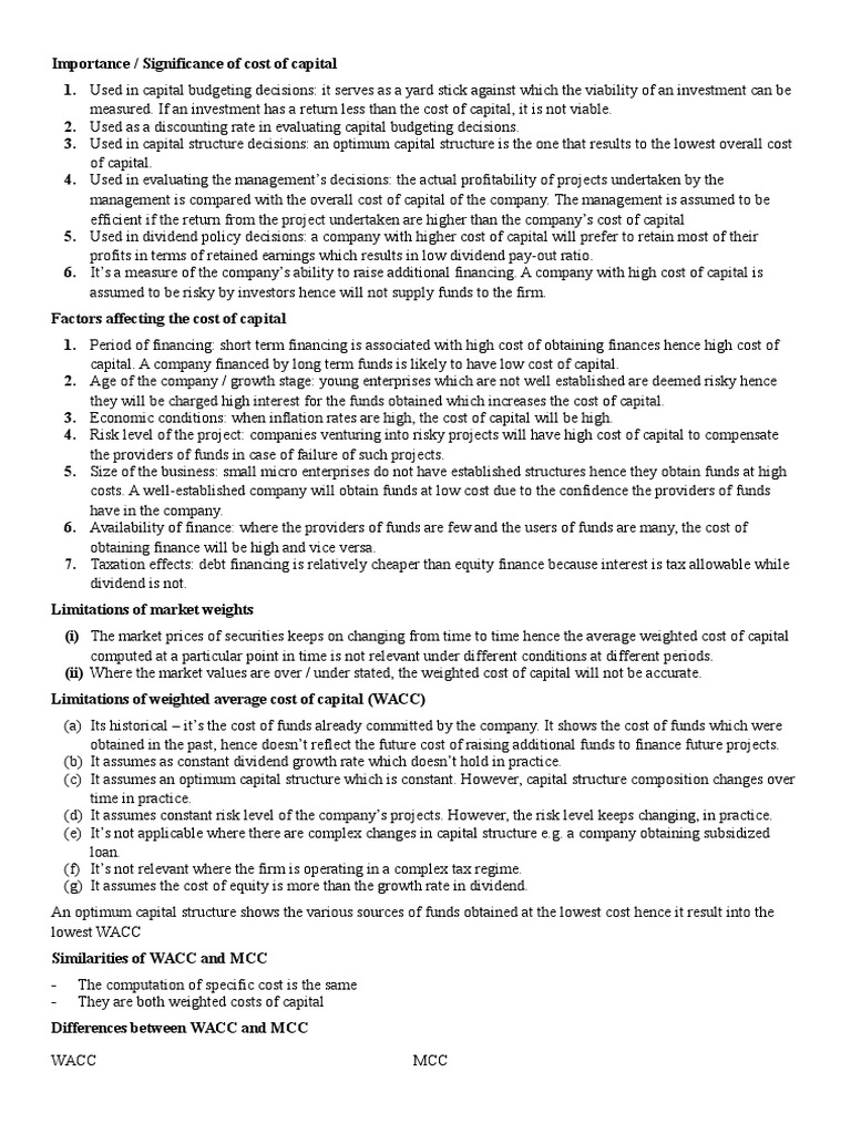 importance-of-cost-of-capital-pdf-cost-of-capital-capital-structure