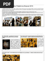 Histórico de Eventos Plataforma Musical Share 2016