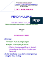 Ekologi Perairan 2007-2008 - 1 Pendahuluan