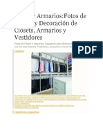 Closet y Armarios