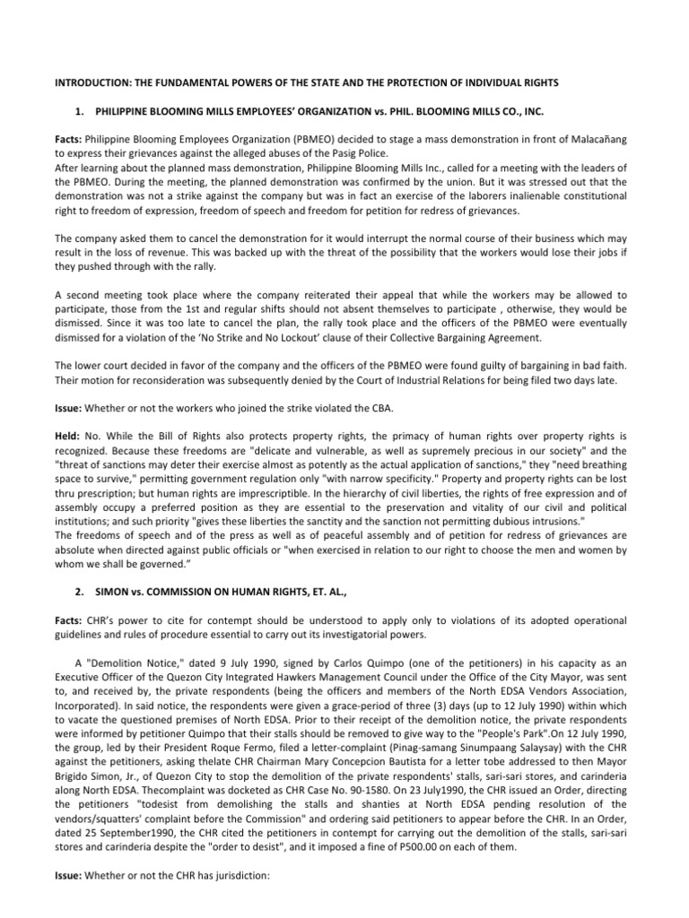 Consti2 Chap Equal Protection Clause Case Digests Eminent Domain