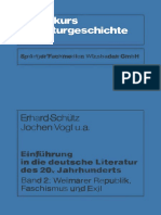 Einf%C3%BChrung in Die Deutsche Literatur Des 20. Jahrhunderts_ Band 2_ Weimarer Republik%2C Faschismus Und Exil