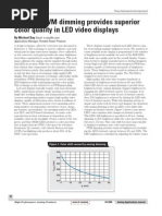 TLC5940 PWM Dimming Provides Superior Color Quality in LED Video Displays