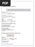 Suspicious Minds: I. Fill in The Blanks With The Words in The Box