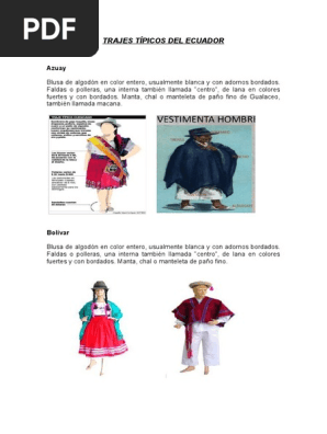 Trajes Tipicos Del Ecuador Camisa Ropa