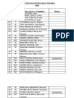 Relación de Personal Docente