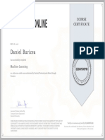 Certificat Machine Learning