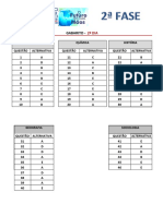 SSA 2/UPE - Gabarito 2º dia