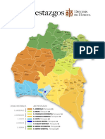 Arciprestazgos Diócesis Huelva mapa