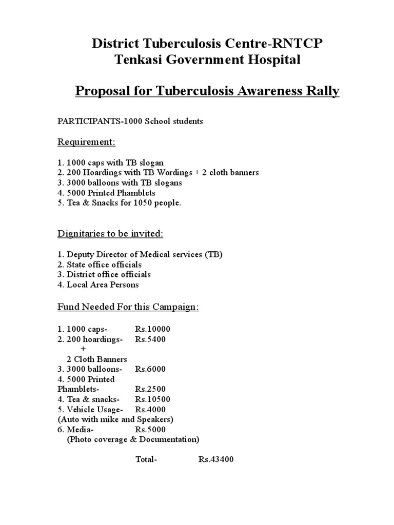 Proposal For Rally | PDF | Science & Mathematics
